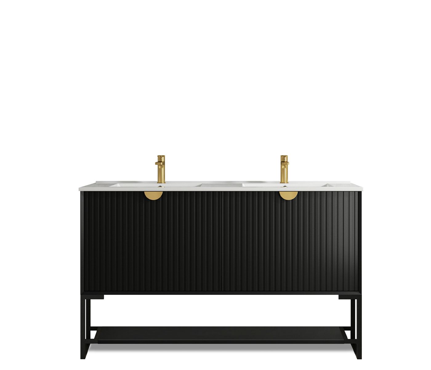 Otti Marlo Vanity Freestanding Legs | Matte Black