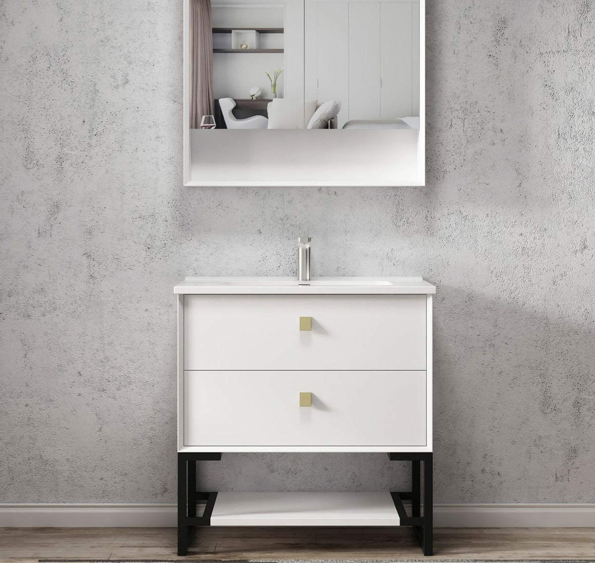 Otti Boston Vanity Freestanding Legs