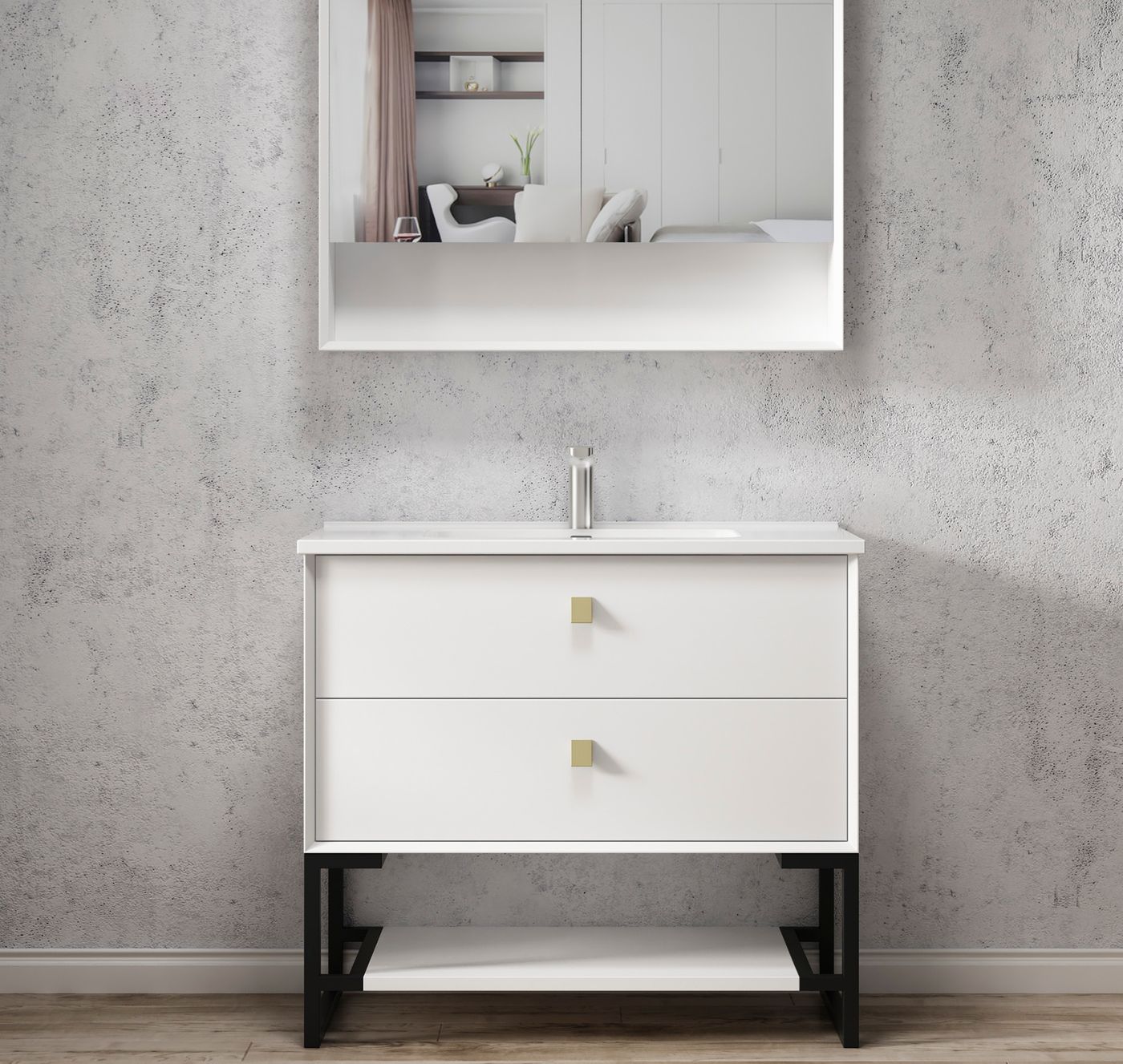 Otti Boston Vanity Freestanding Legs