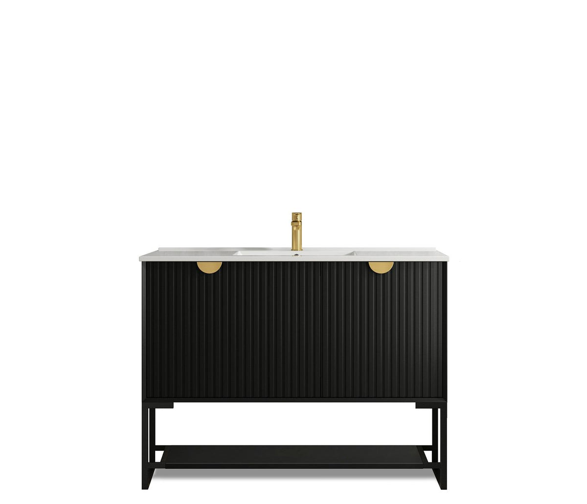 Otti Marlo Vanity Freestanding Legs | Matte Black