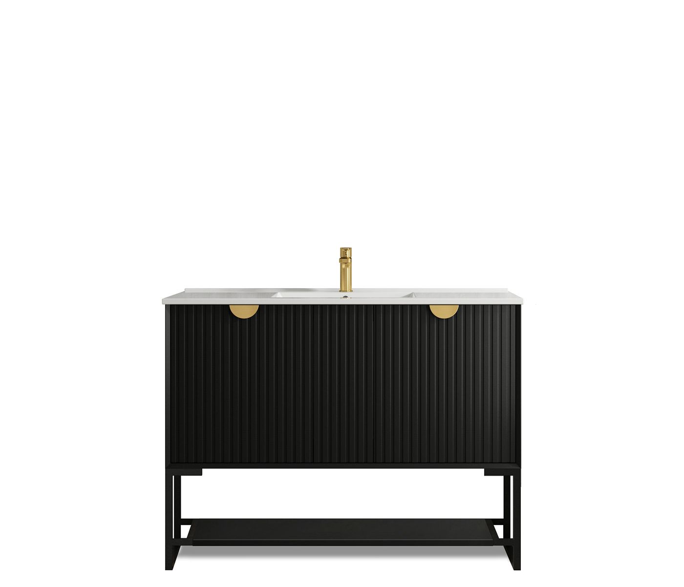 Otti Marlo Vanity Freestanding Legs | Matte Black