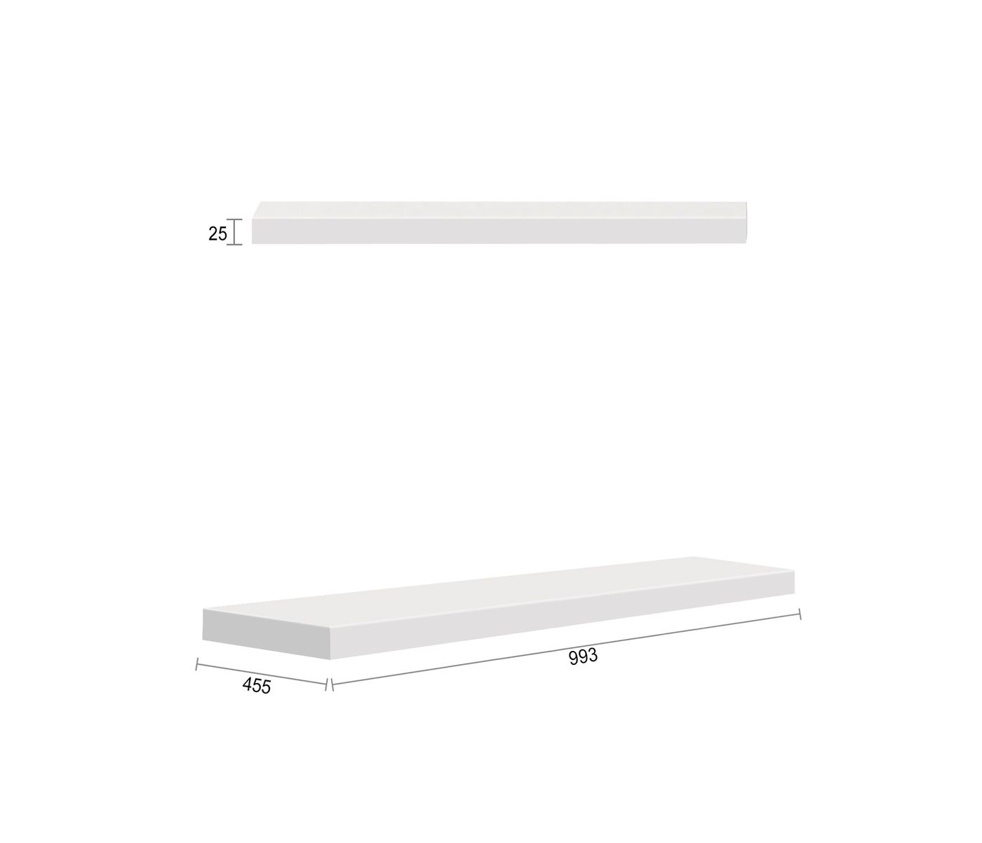 Otti Noosa Vanity Leg Panels | Matte White