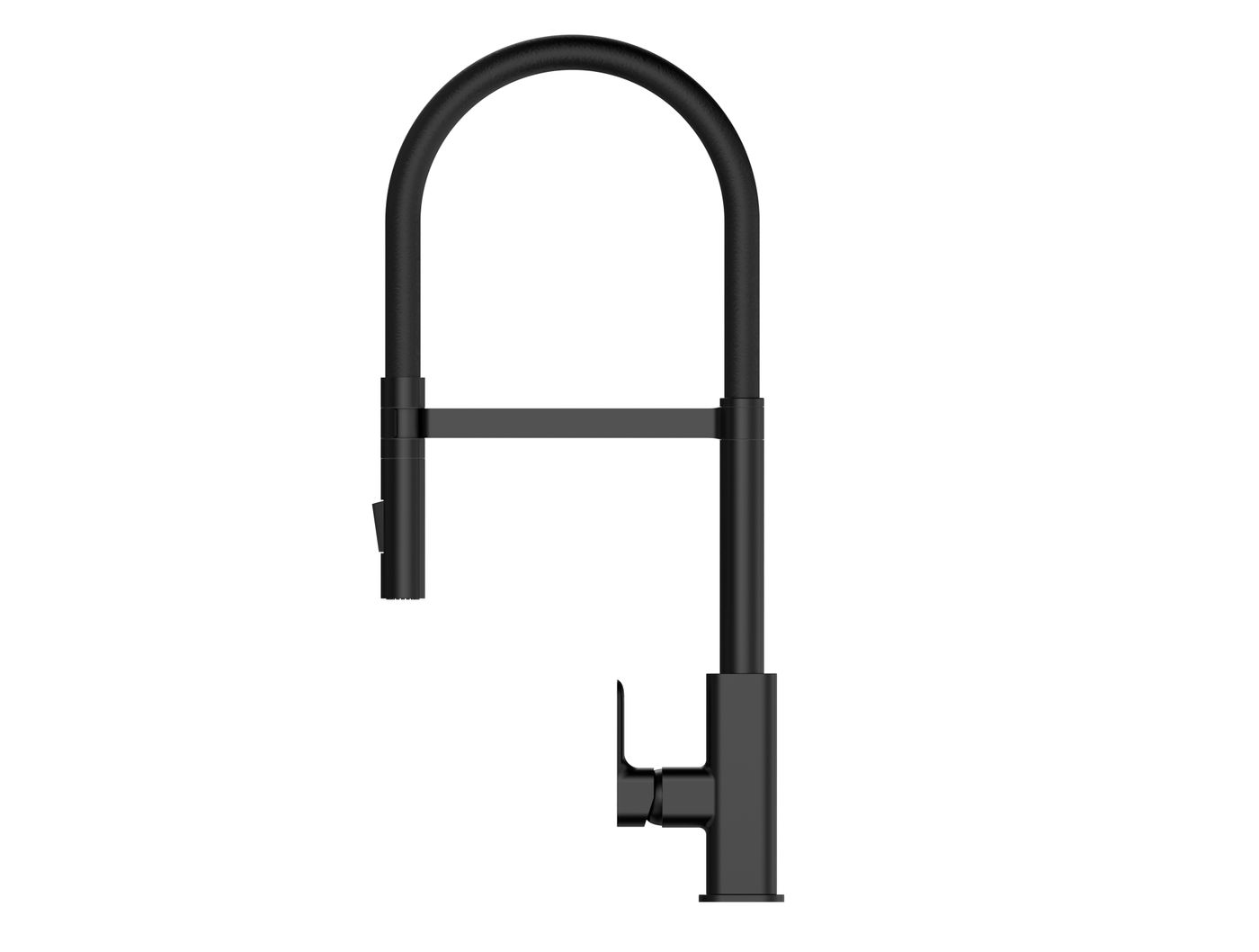 Otti Oskar Pull Out Kitchen Mixer — Matte Black