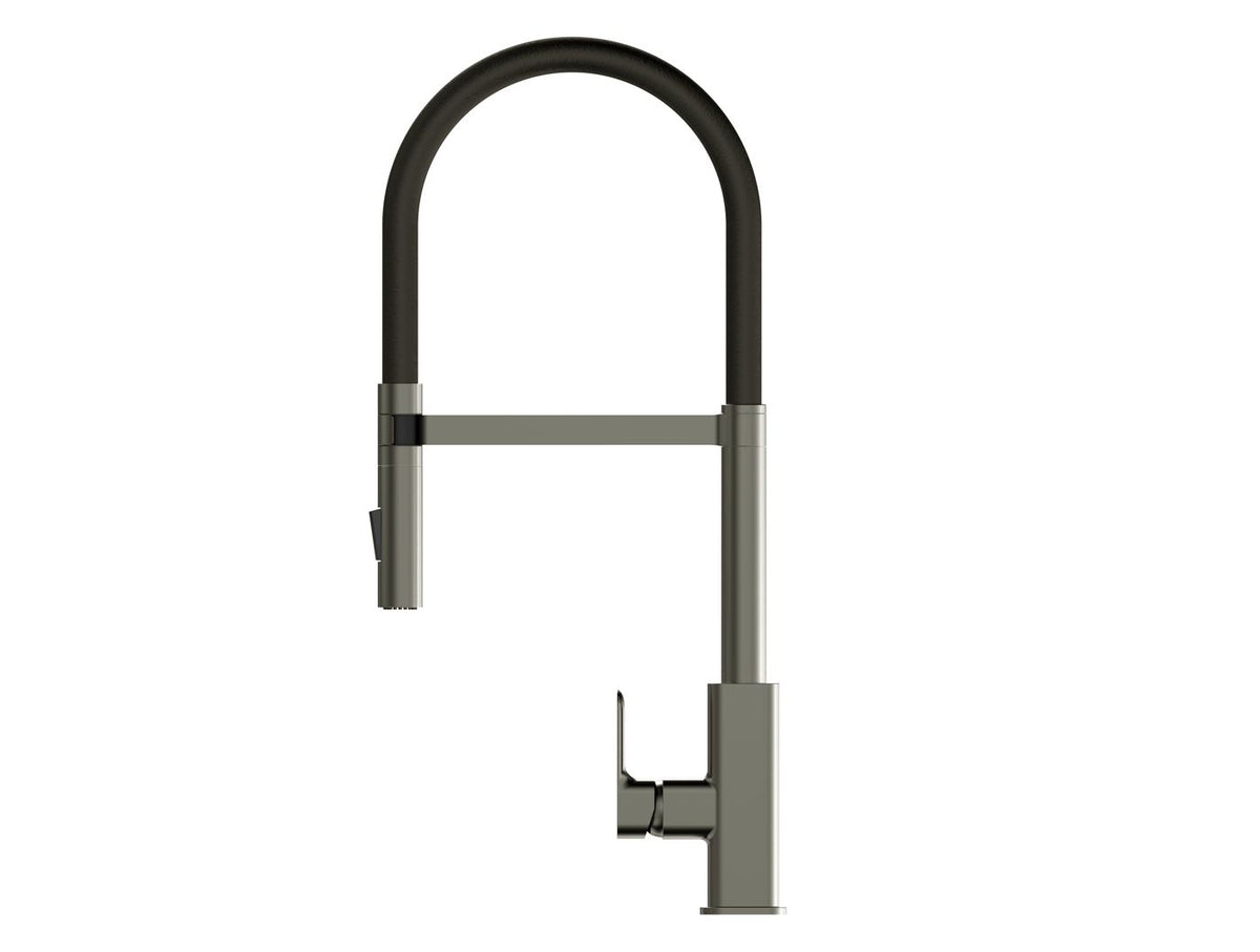 Otti Oskar Pull Out Kitchen Mixer — Brushed Nickel