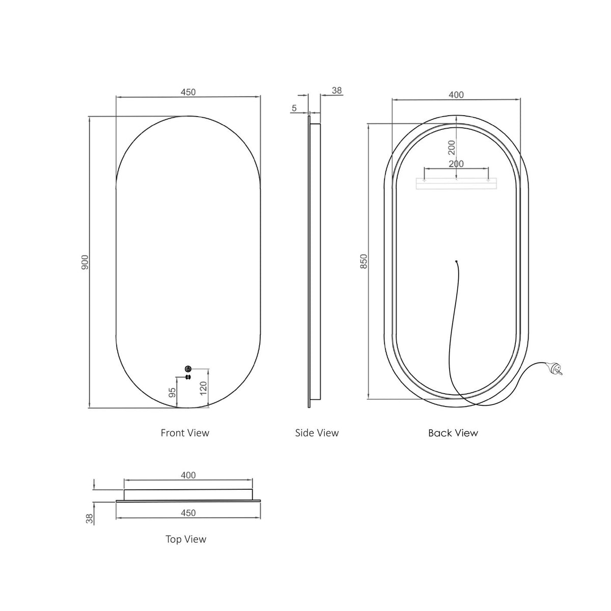 Otti Noosa LED Mirror