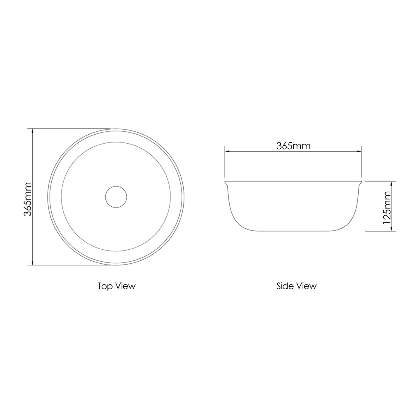 Otti Bronte Round Basin | 360mm