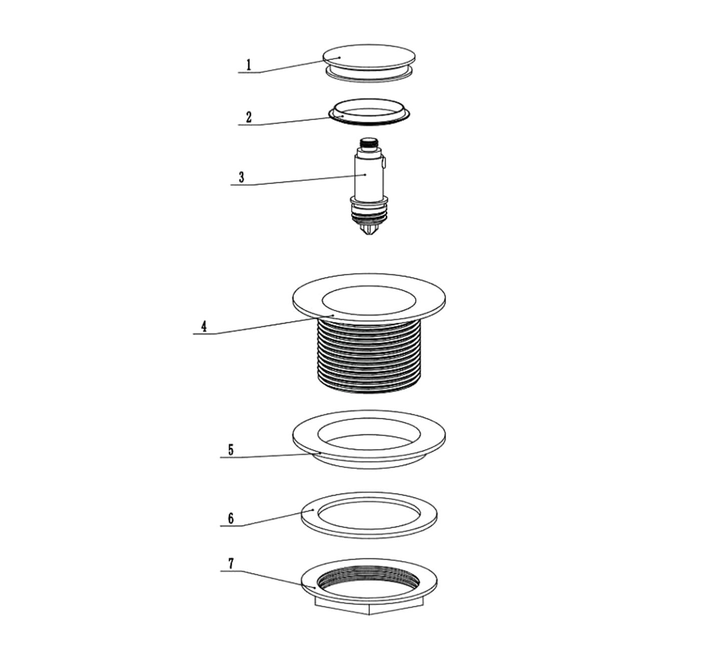 Otti Bathtub 40mm Pop-Up Waste