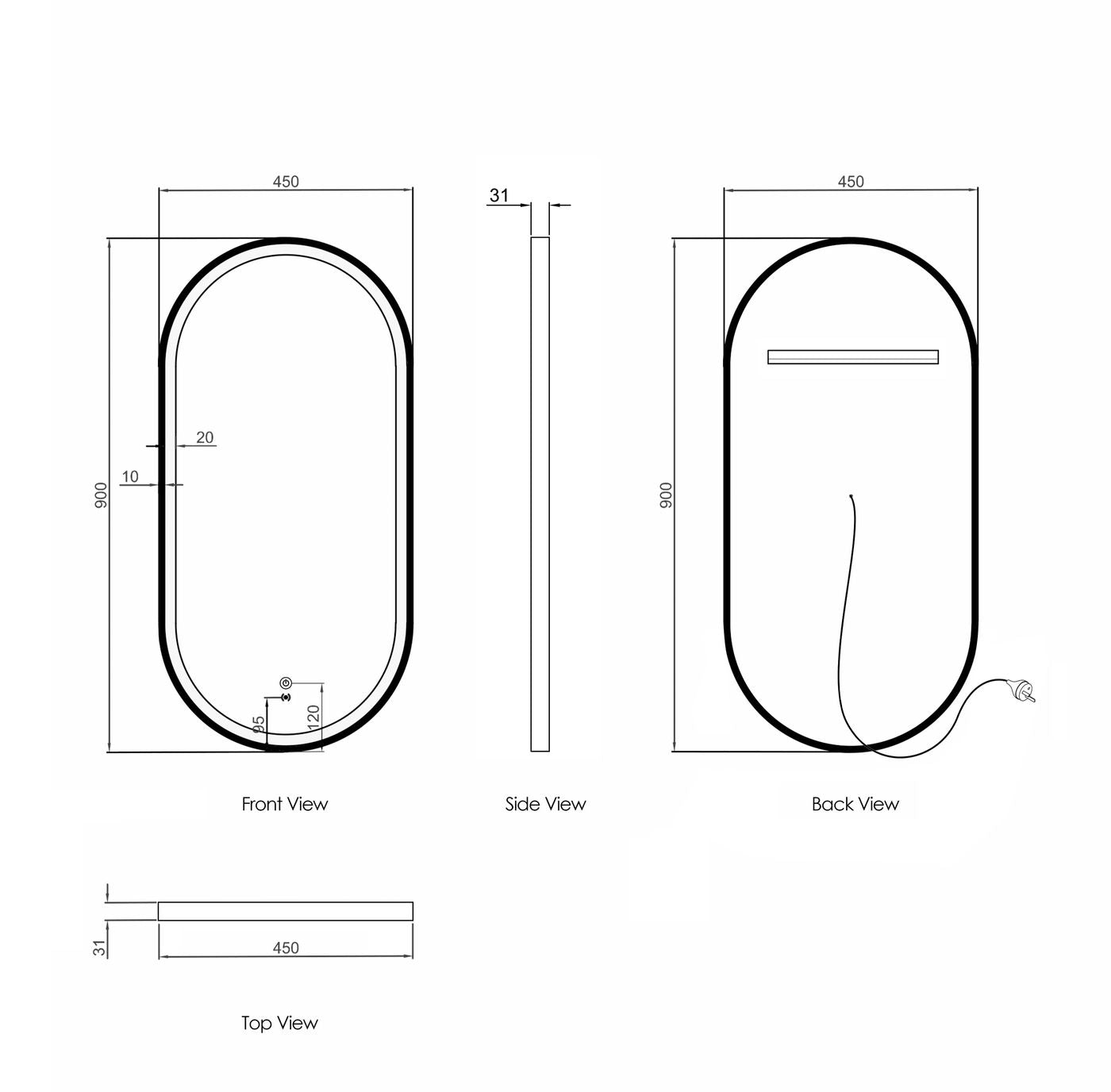 Otti Noosa LED Mirror