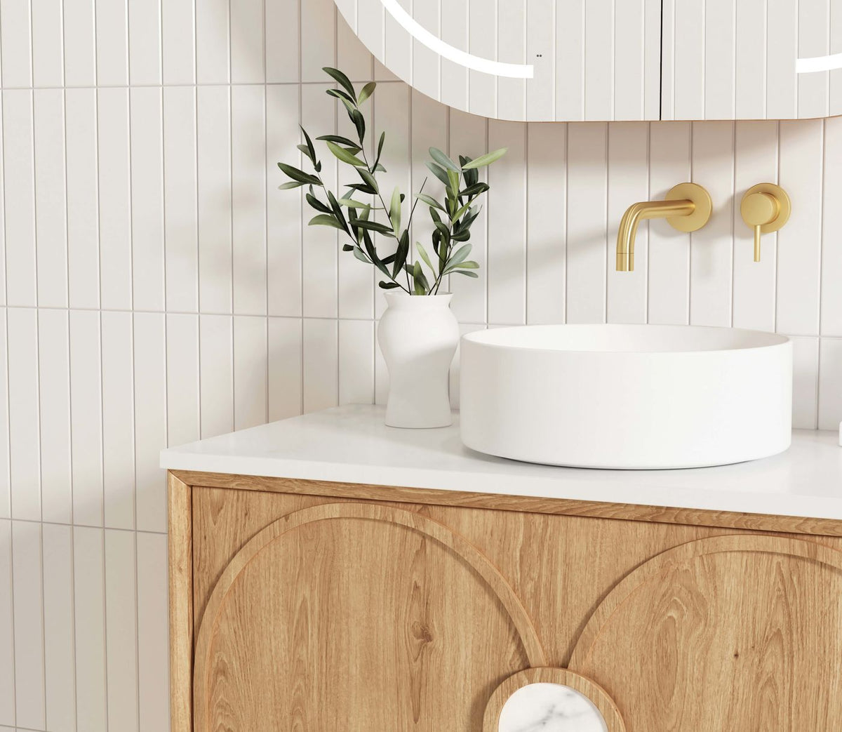 Otti Laguna Mark II Wall Hung Vanity | Woodland Oak