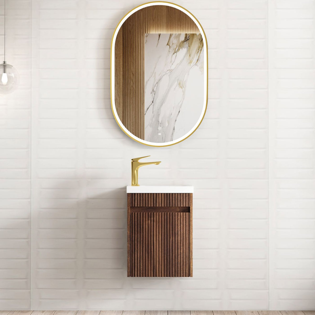 Otti Mini Ensuite Space Saver Wall Hung Vanity