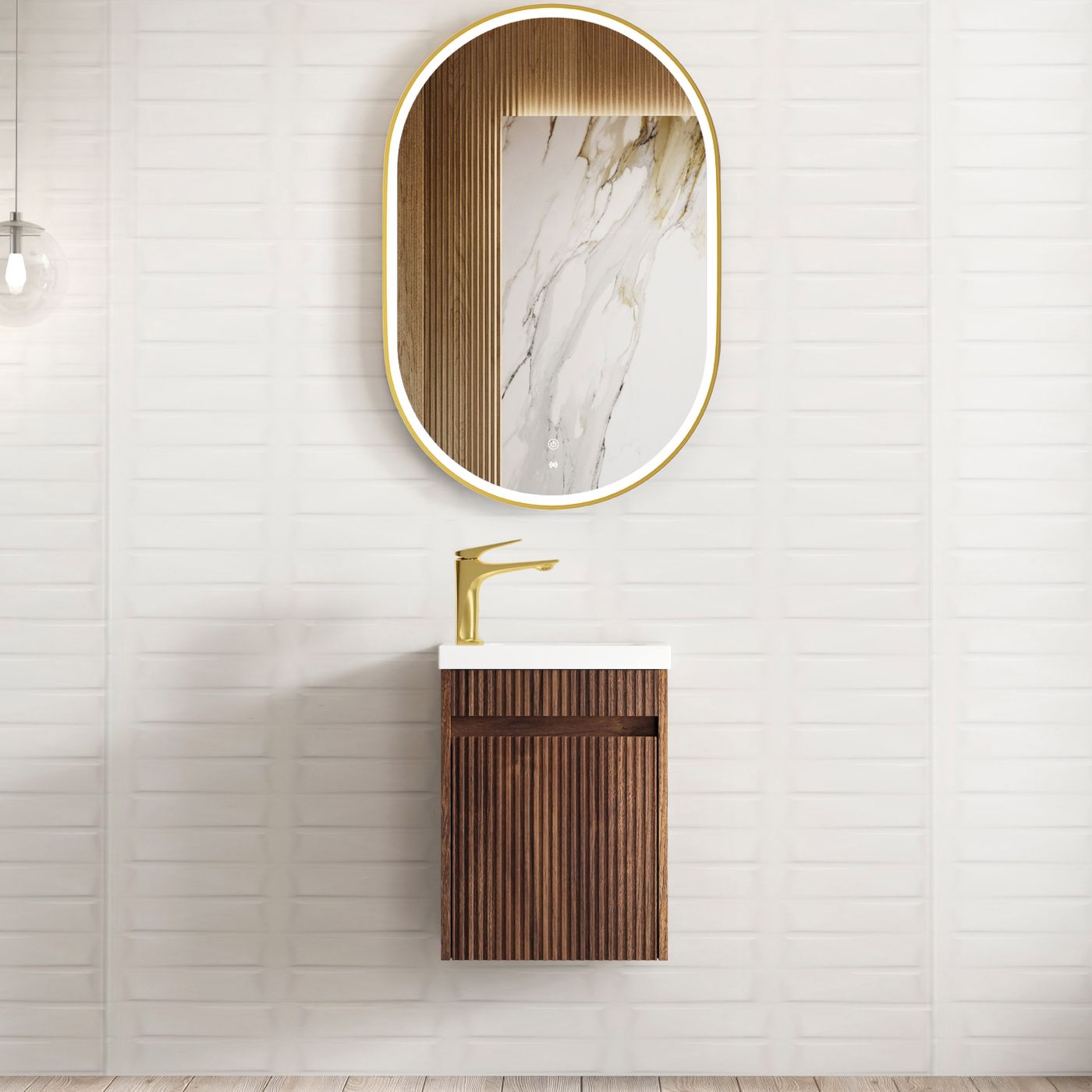 Otti Mini Ensuite Space Saver Wall Hung Vanity