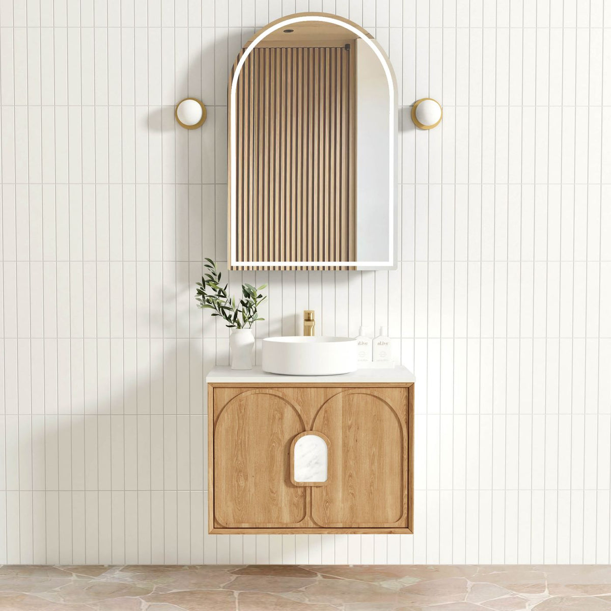 Otti Laguna Mark II Wall Hung Vanity | Woodland Oak