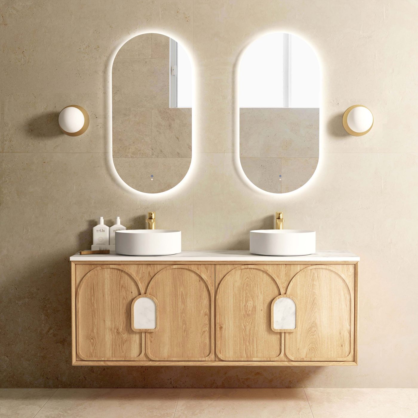 Otti Laguna Mark II Wall Hung Vanity | Woodland Oak