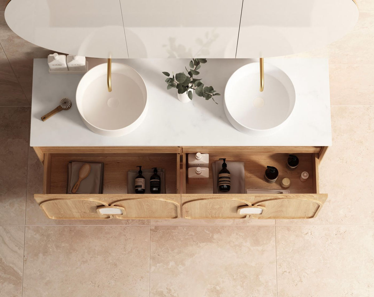 Otti Laguna Mark II Wall Hung Vanity | Woodland Oak