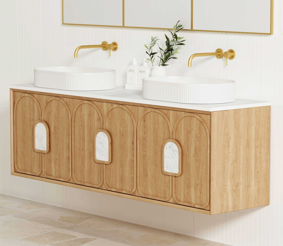 Otti Laguna Mark II Wall Hung Vanity | Woodland Oak