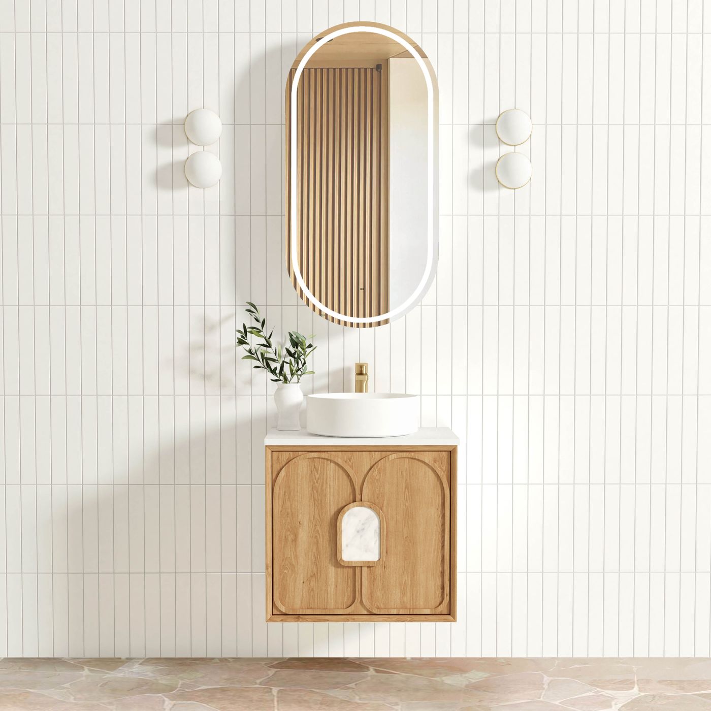 Otti Laguna Mark II Wall Hung Vanity | Woodland Oak