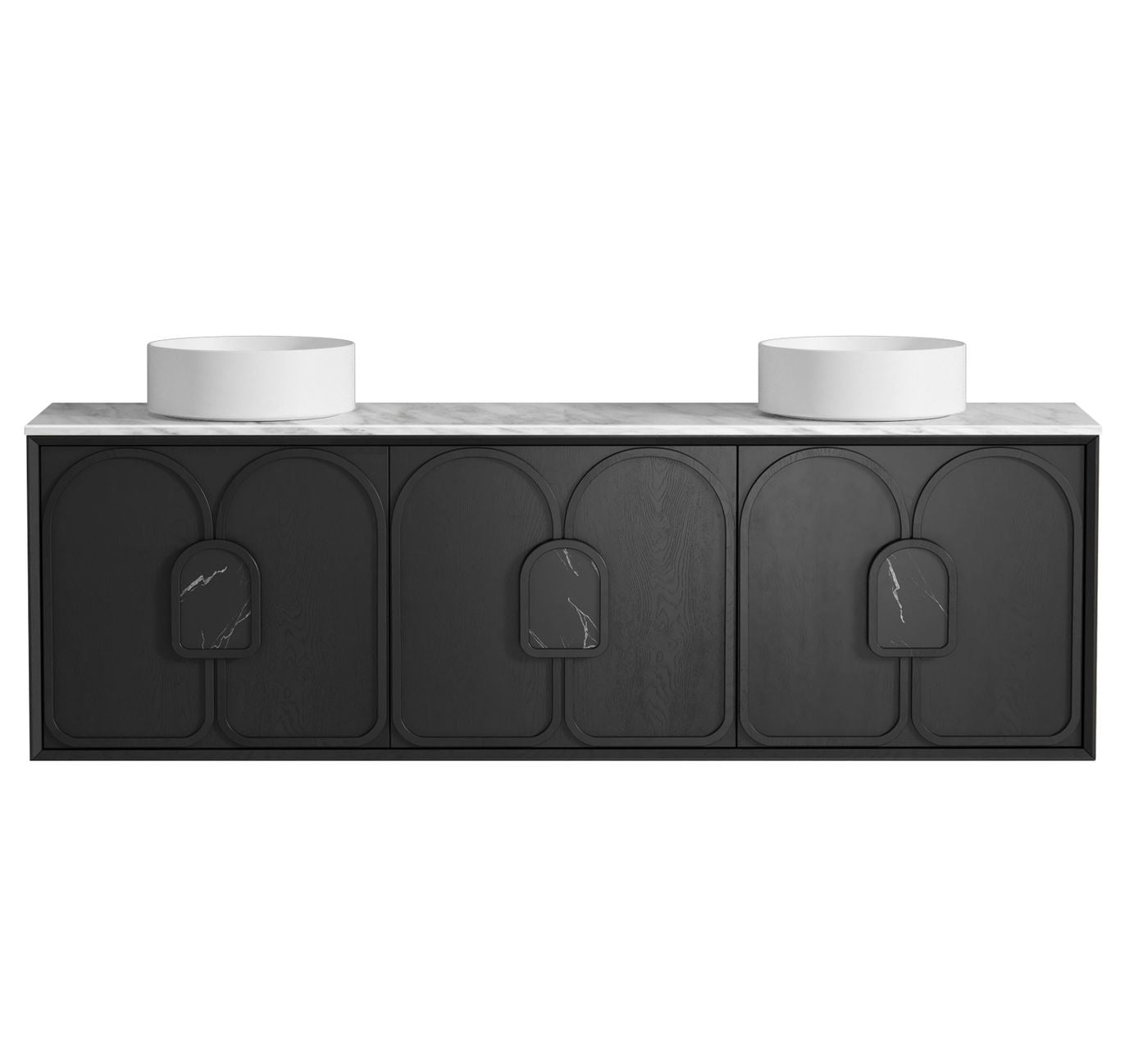 Otti Laguna Mark II Wall Hung Vanity | Black Oak