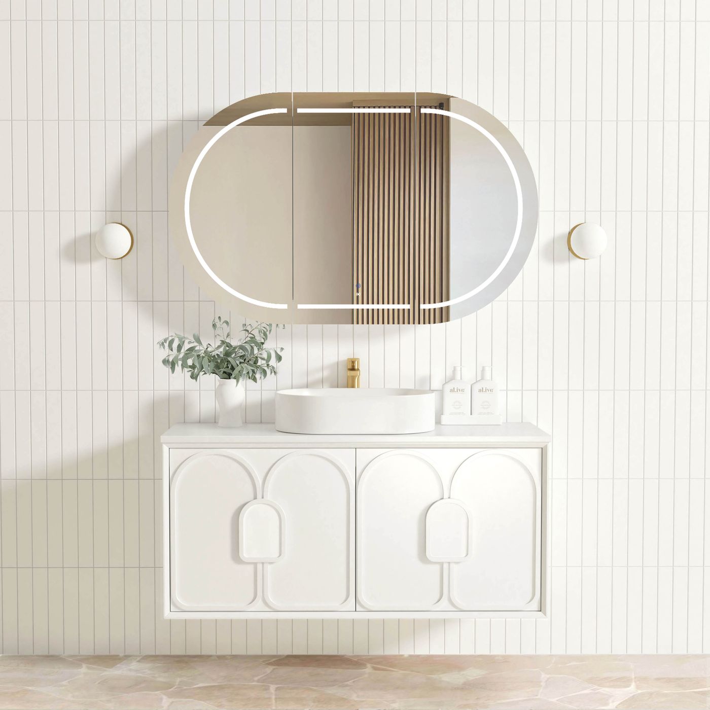 Otti Laguna Mark II Wall Hung Vanity | Matte White