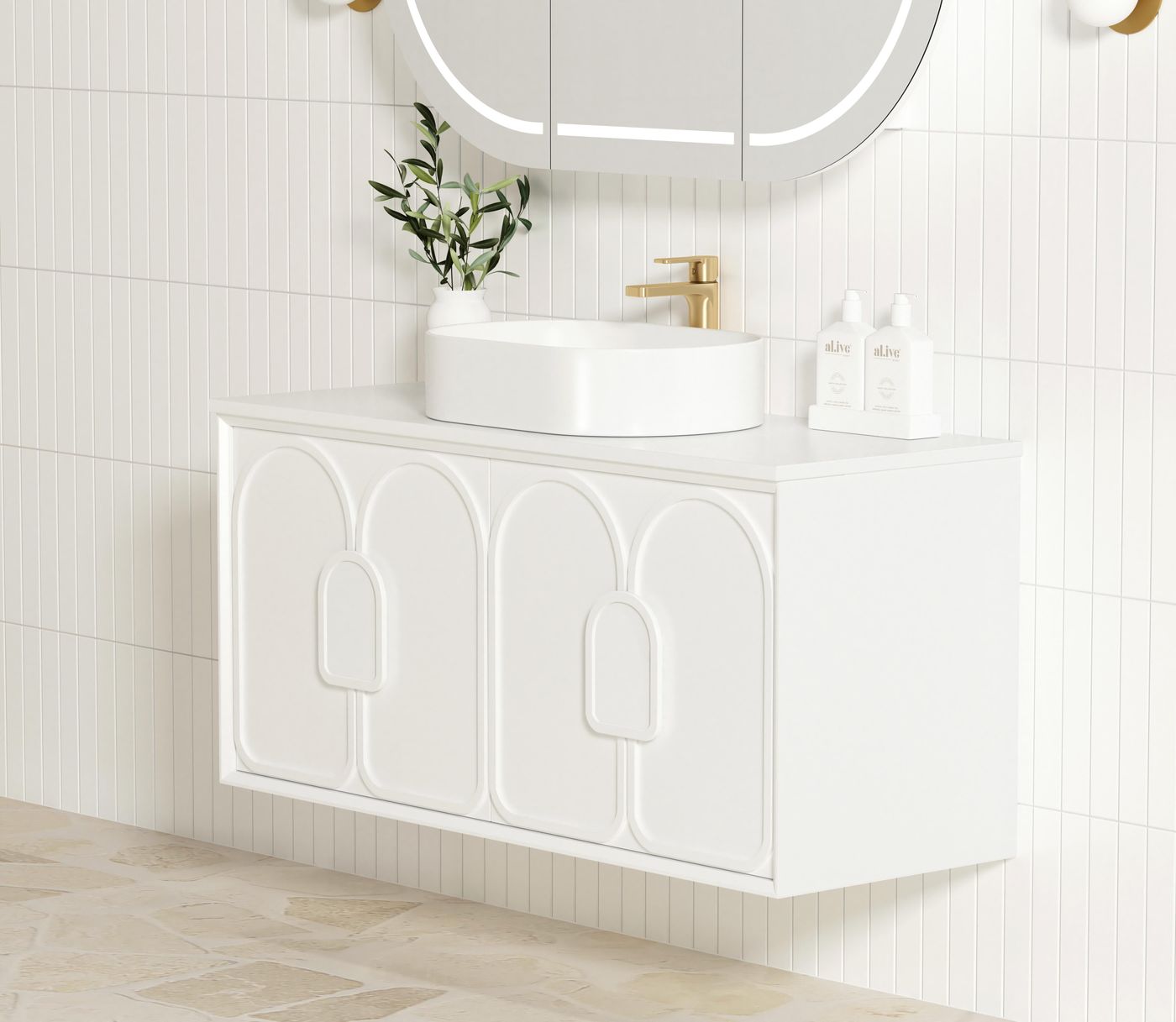 Otti Laguna Mark II Wall Hung Vanity | Matte White