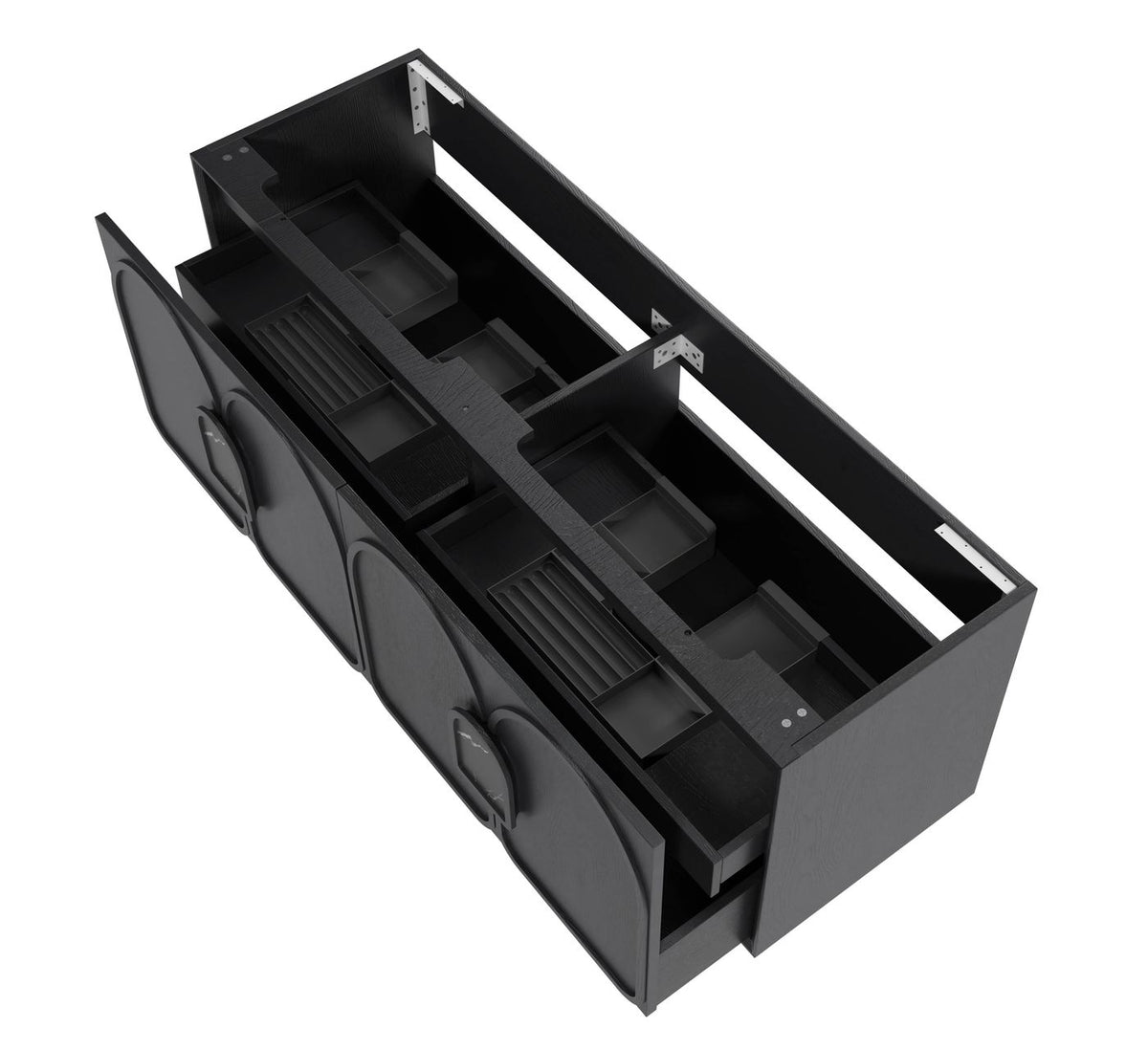 Otti Laguna Mark II Wall Hung Vanity | Black Oak
