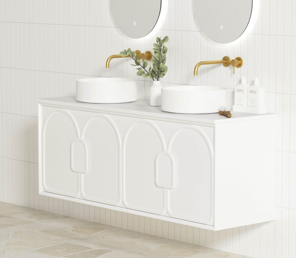 Otti Laguna Mark II Wall Hung Vanity | Matte White