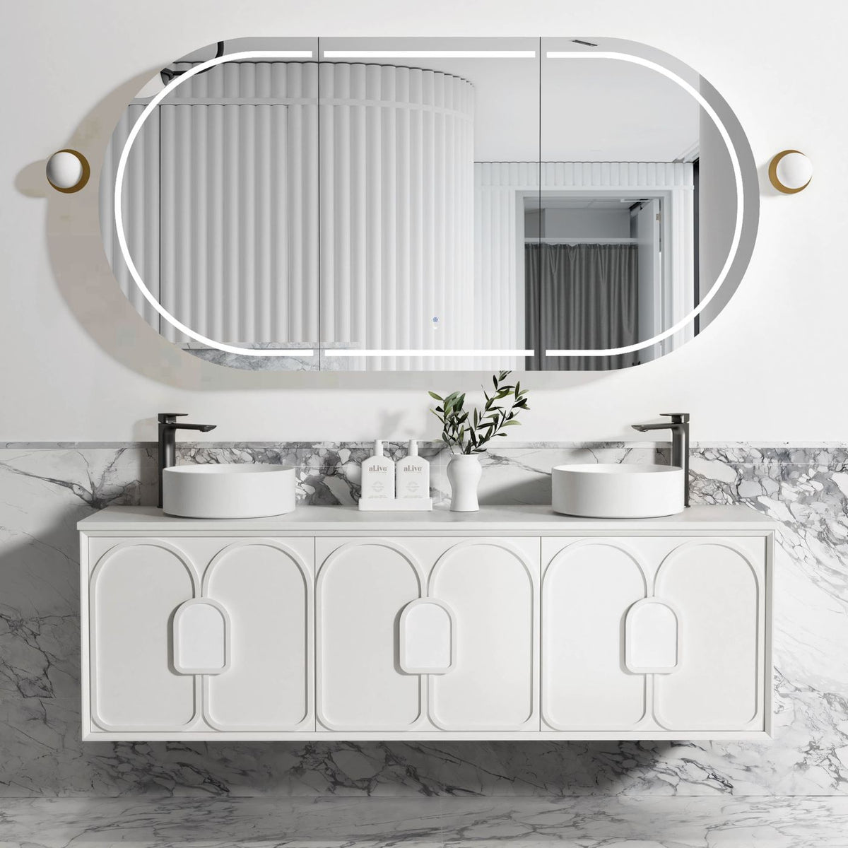Otti Laguna Mark II Wall Hung Vanity | Matte White
