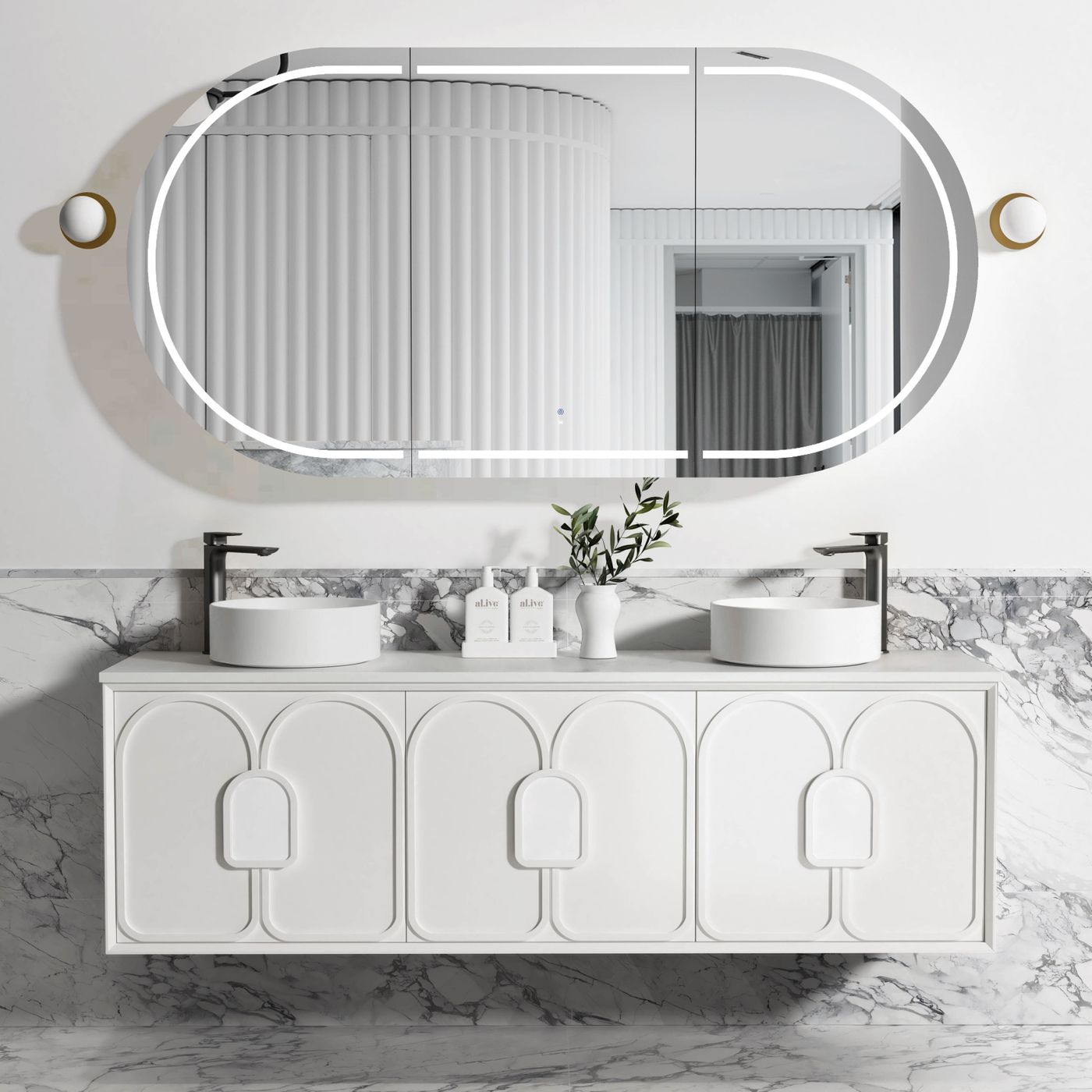 Otti Laguna Mark II Wall Hung Vanity | Matte White