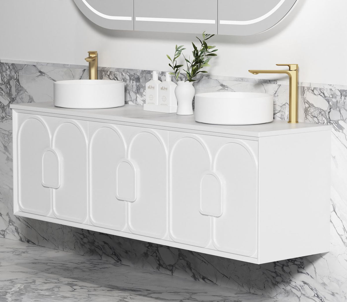 Otti Laguna Mark II Wall Hung Vanity | Matte White