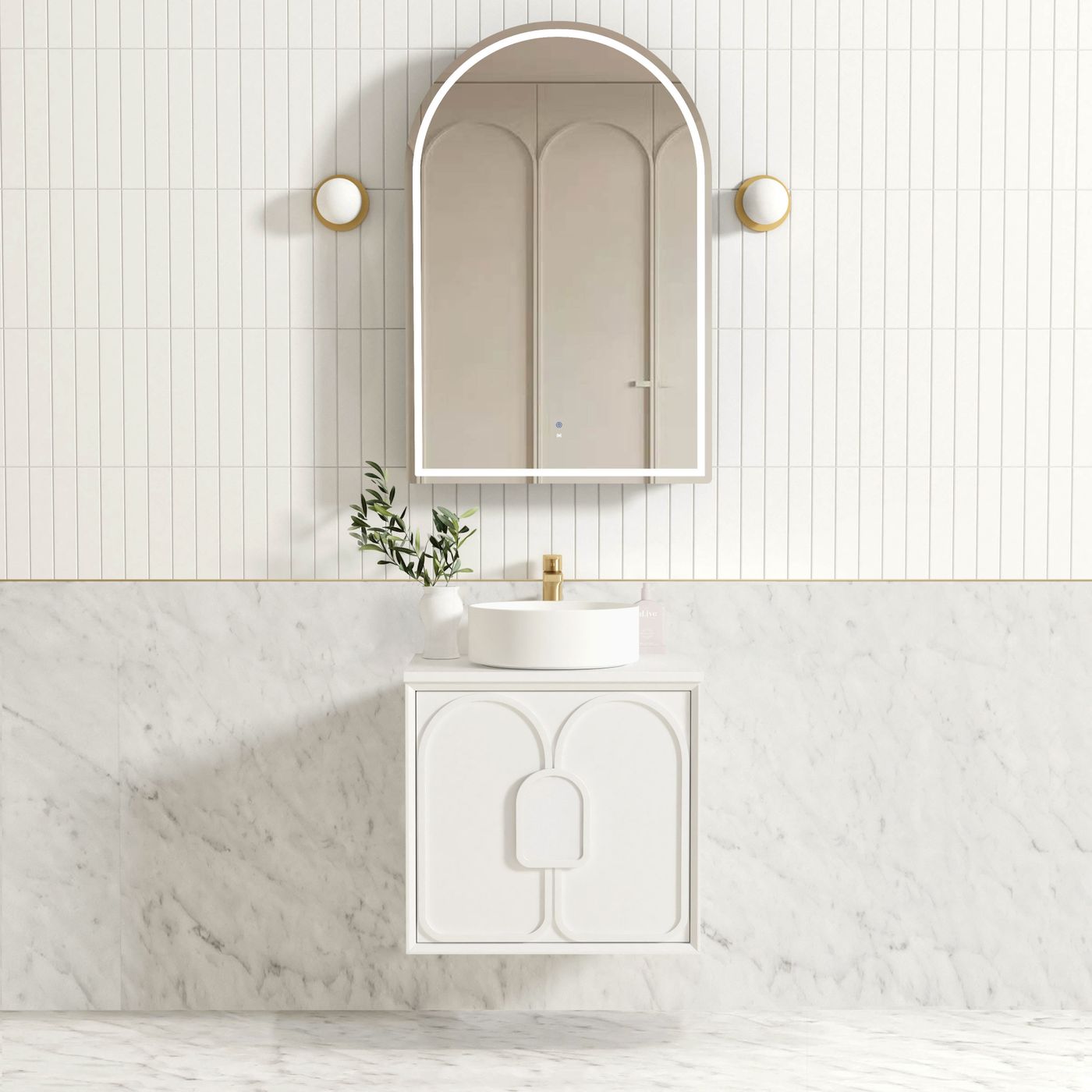 Otti Laguna Mark II Wall Hung Vanity | Matte White