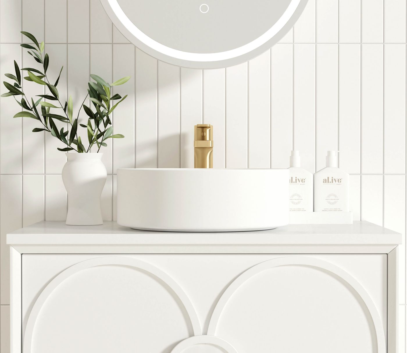 Otti Laguna Mark II Wall Hung Vanity | Matte White