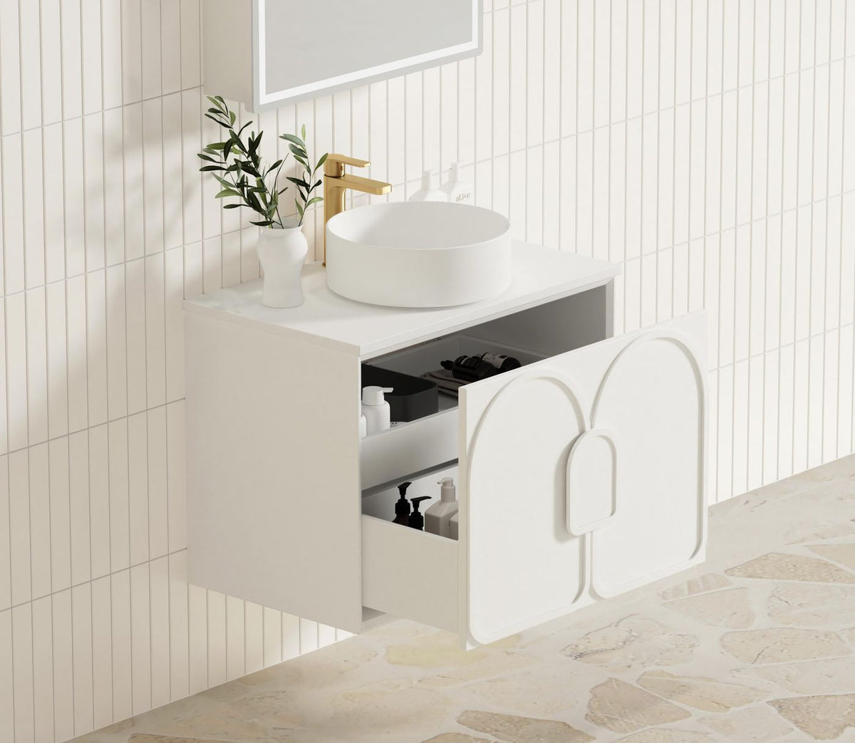 Otti Laguna Mark II Wall Hung Vanity | Matte White