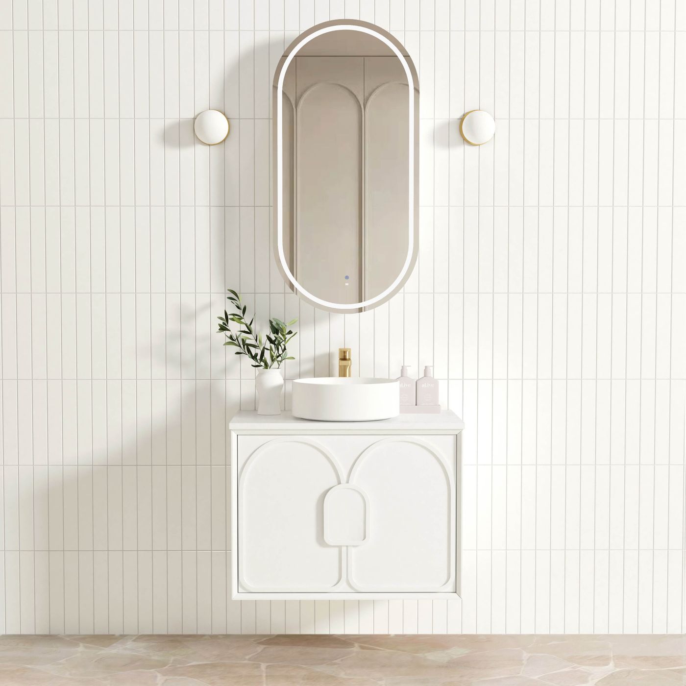 Otti Laguna Mark II Wall Hung Vanity | Matte White