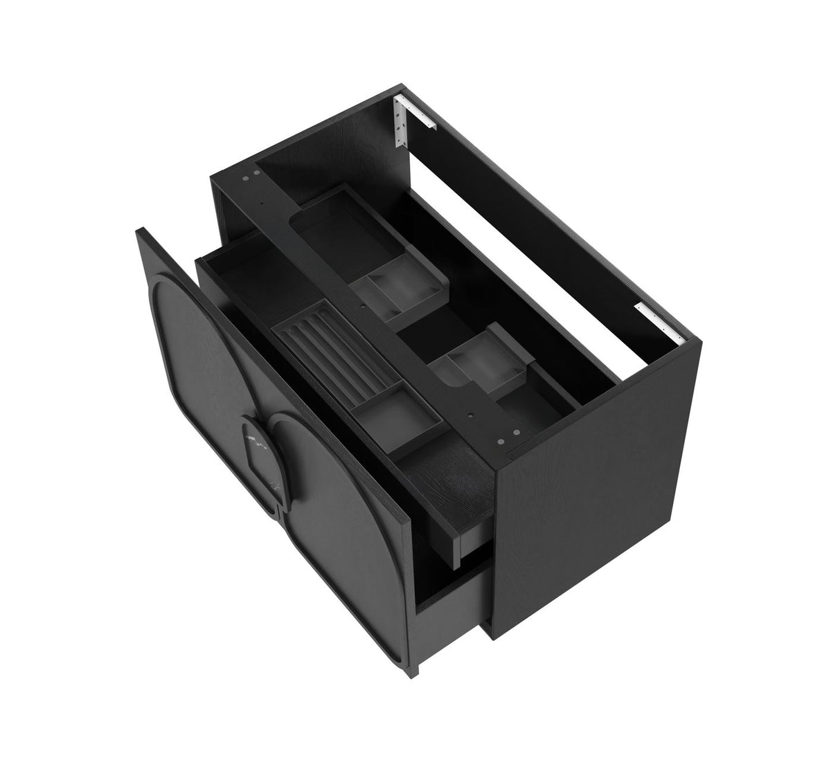 Otti Laguna Mark II Wall Hung Vanity | Black Oak