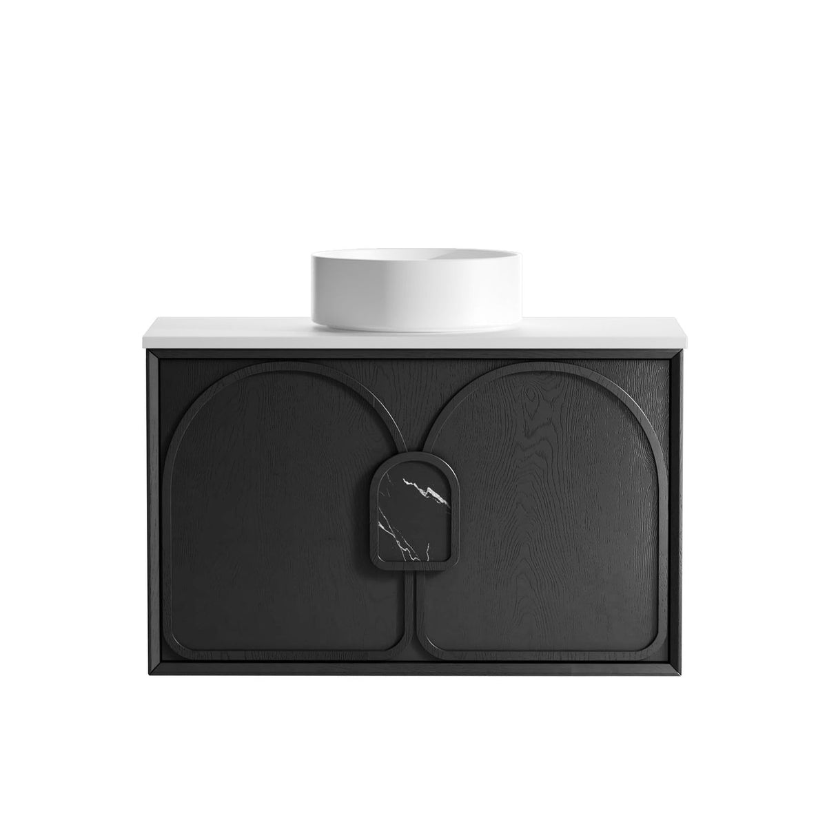Otti Laguna Mark II Wall Hung Vanity | Black Oak