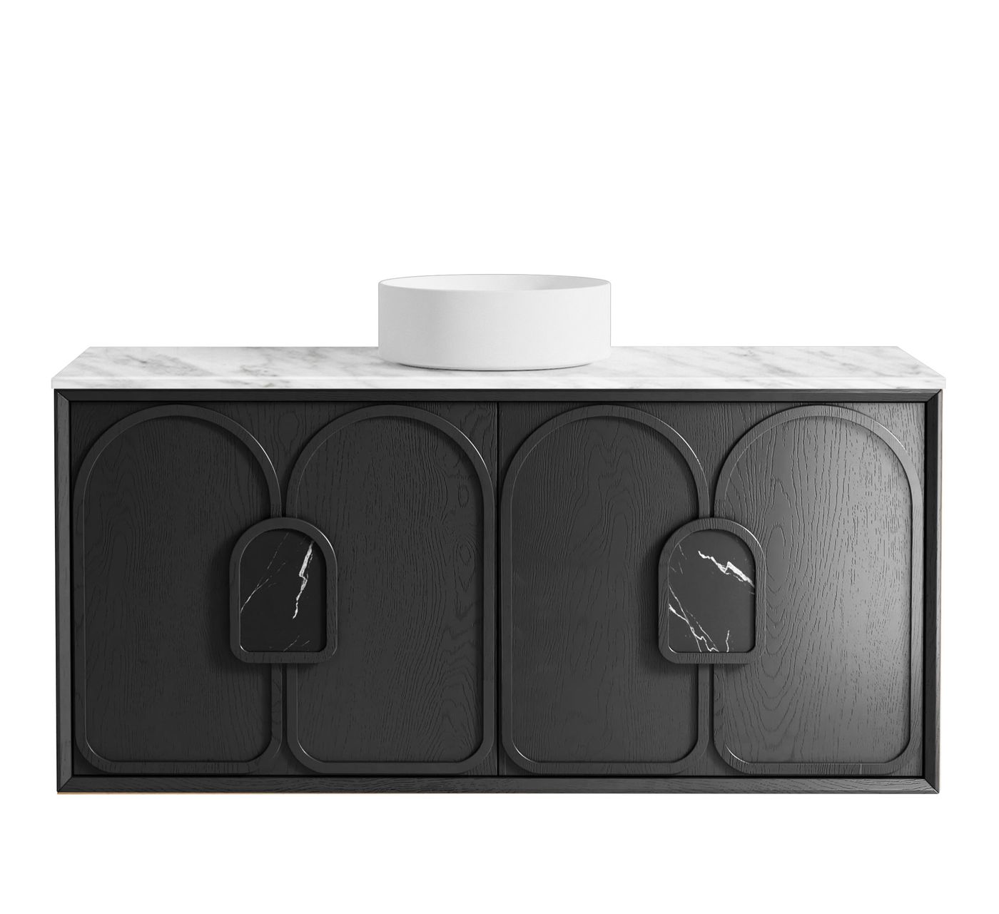 Otti Laguna Mark II Wall Hung Vanity | Black Oak