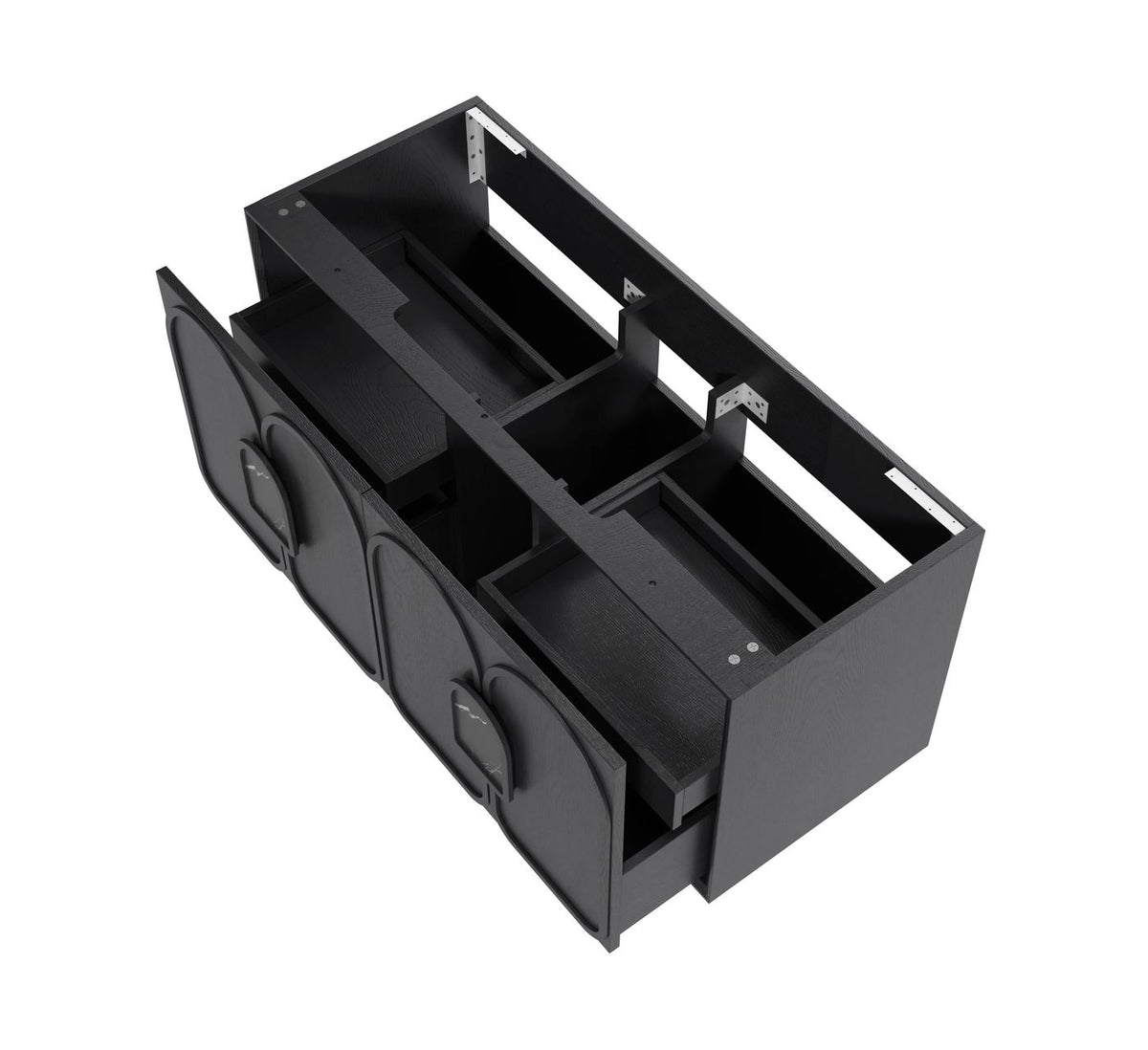 Otti Laguna Mark II Wall Hung Vanity | Black Oak