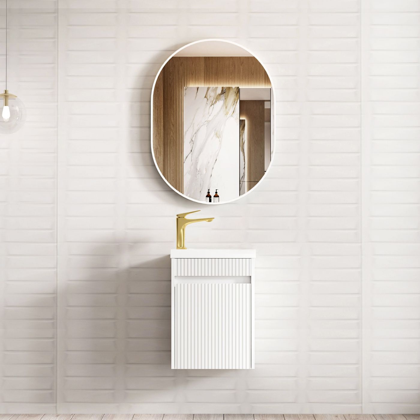 Otti Mini Ensuite Space Saver Wall Hung Vanity