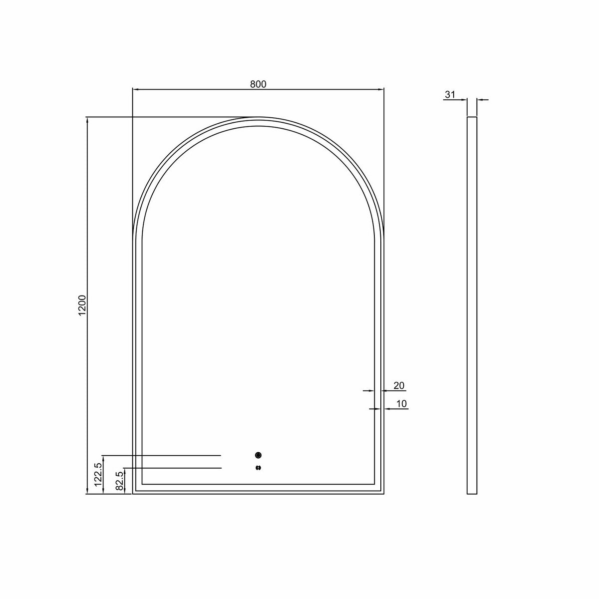 Otti Archie LED Mirror