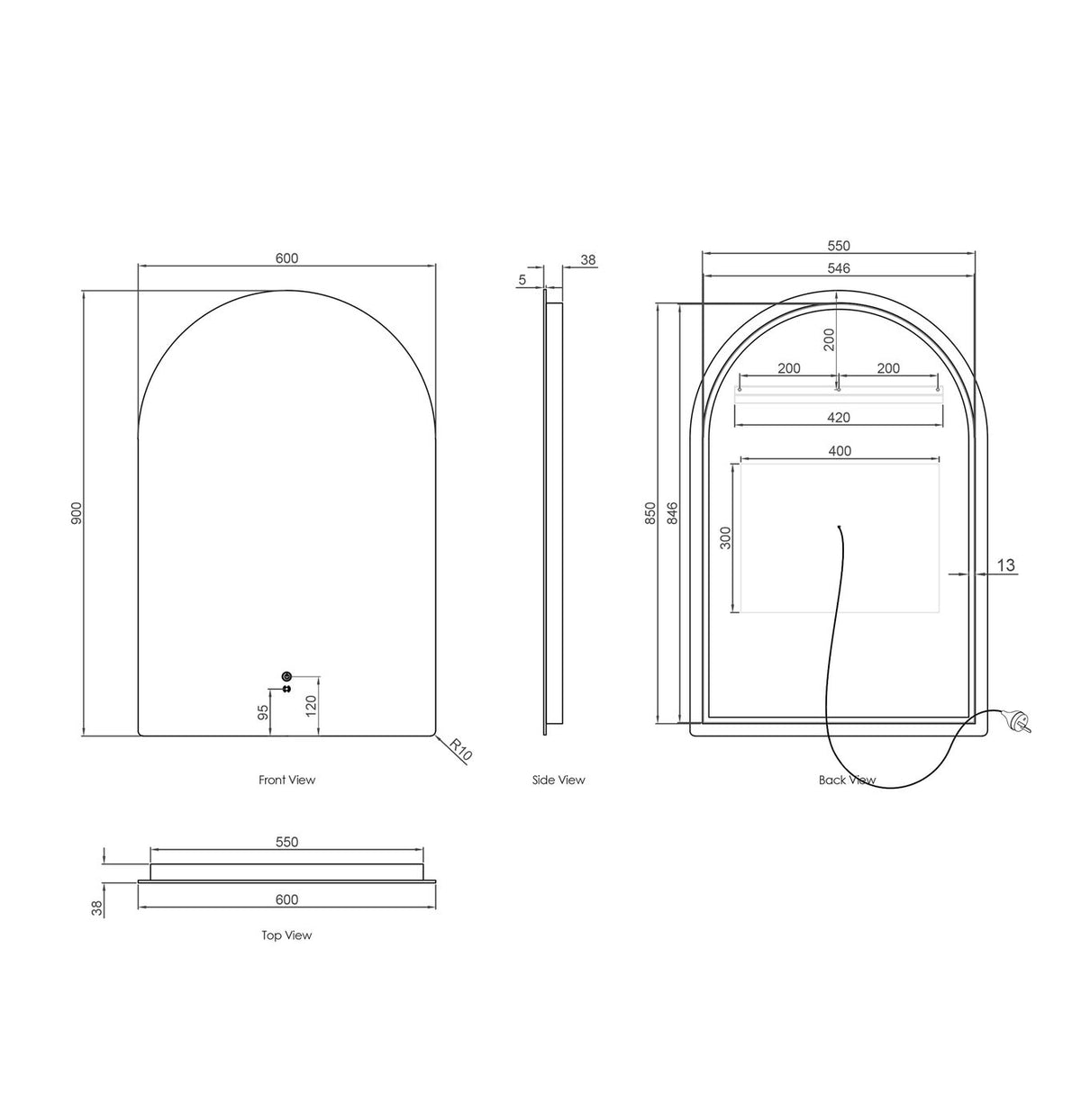Otti Archie LED Mirror