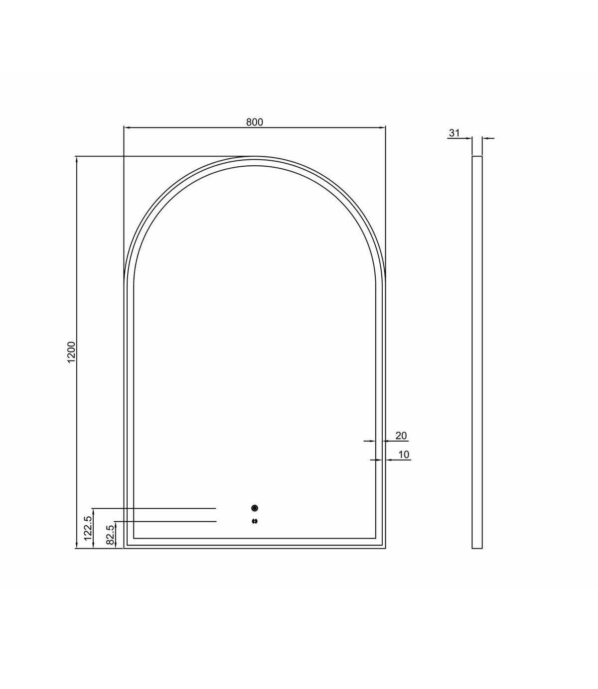 Otti Archie LED Mirror