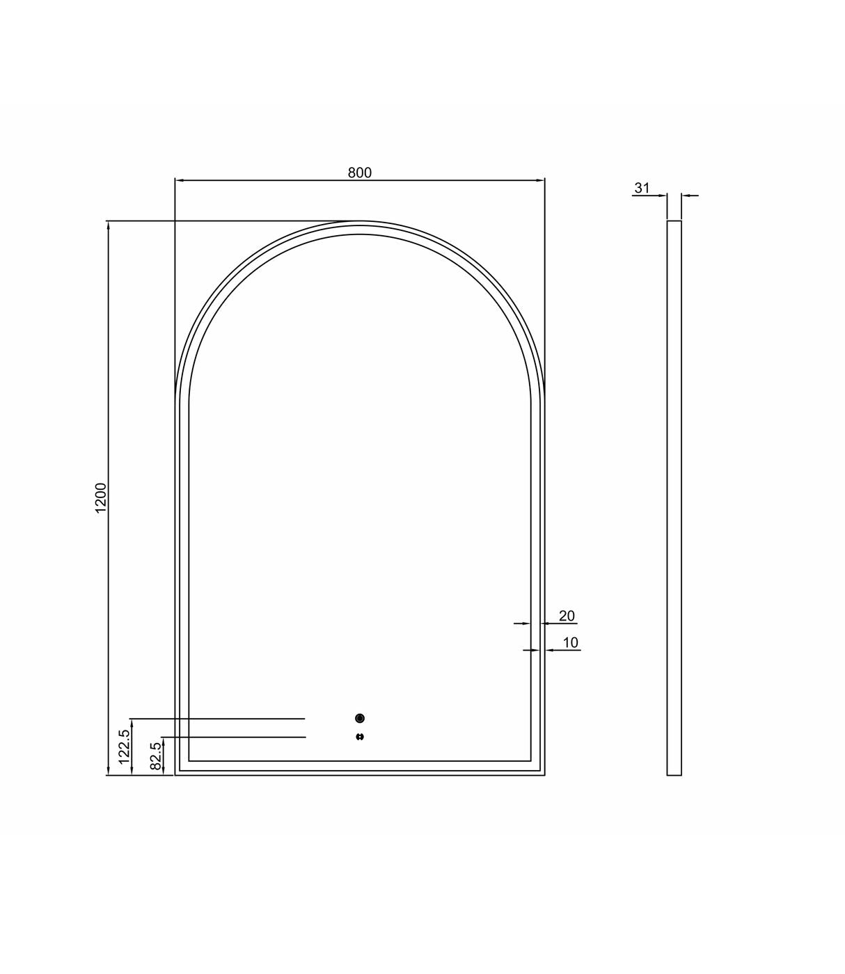 Otti Archie LED Mirror