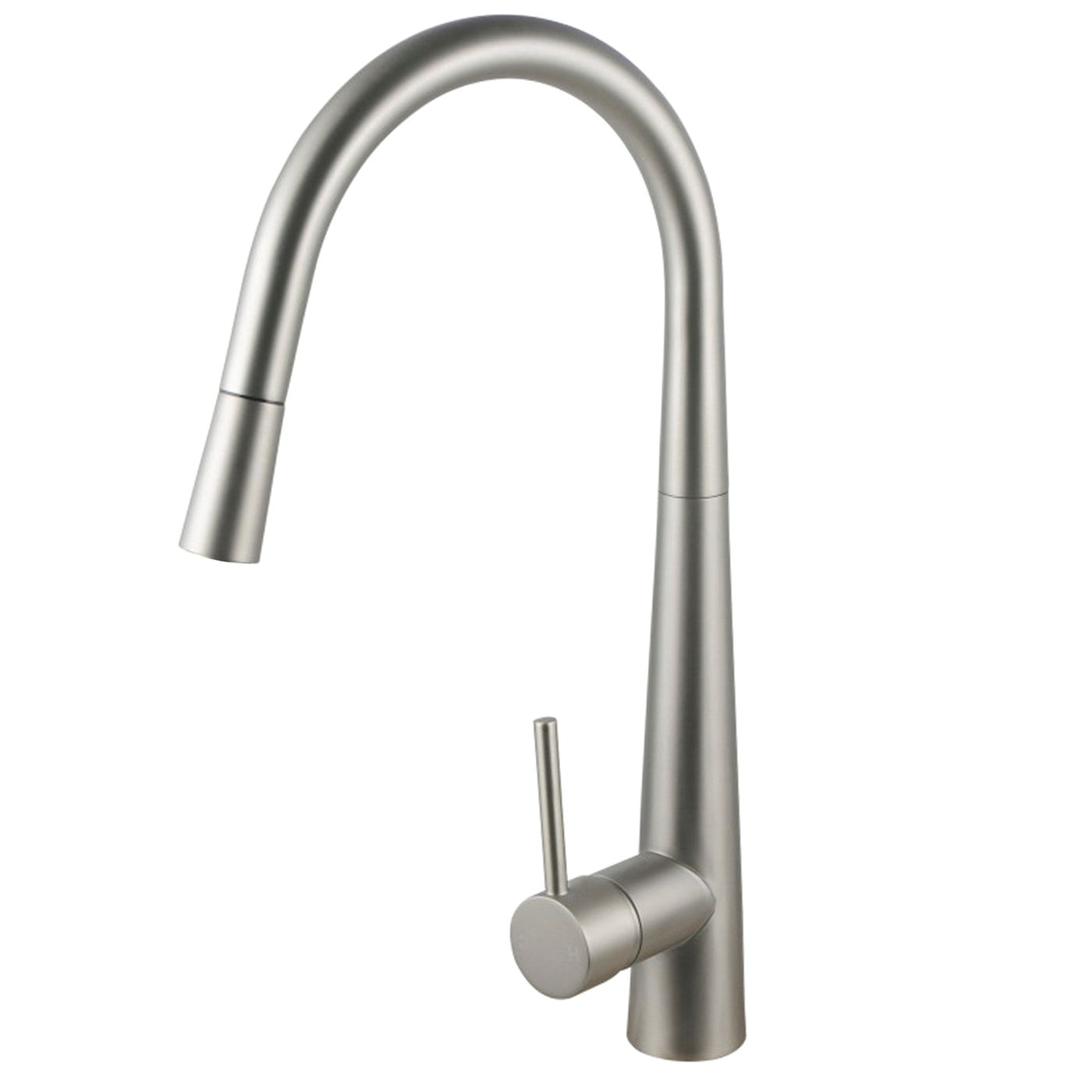Otti Pull Out Kitchen Mixer 420mm — Brushed Nickel