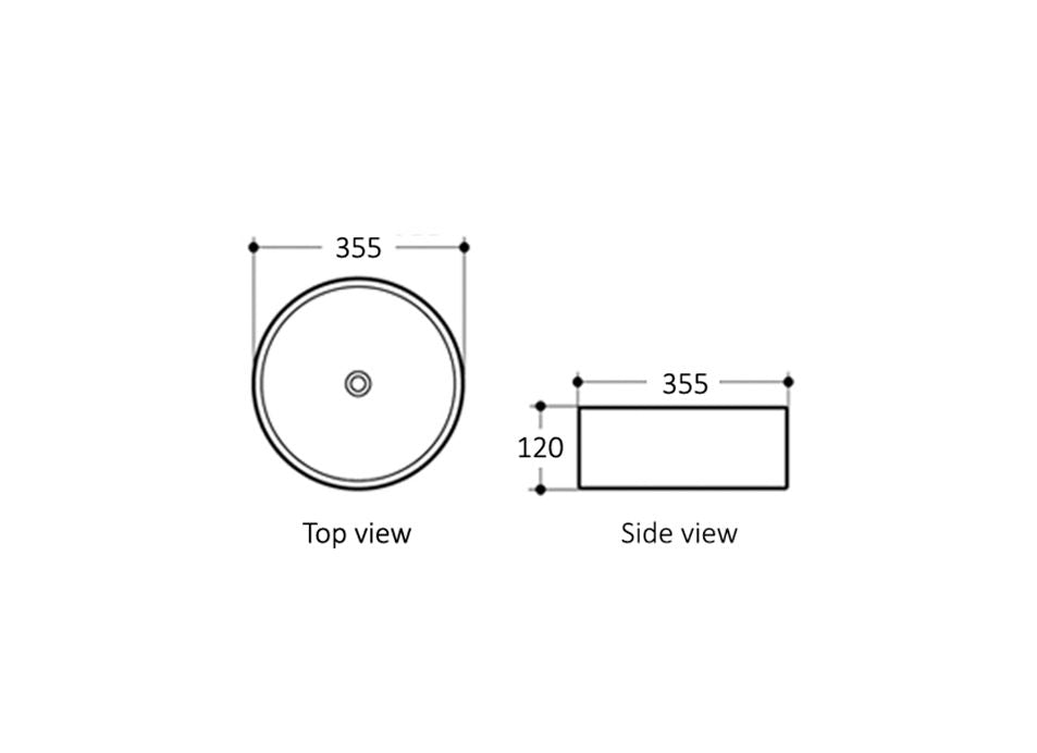 Otti Artis 88 Round Basin | 355mm