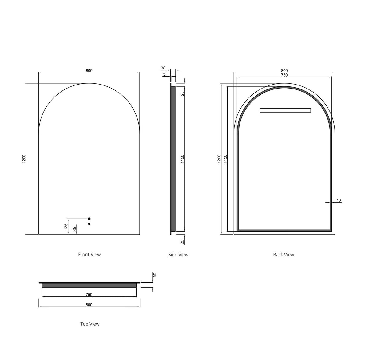 Otti Archie LED Mirror