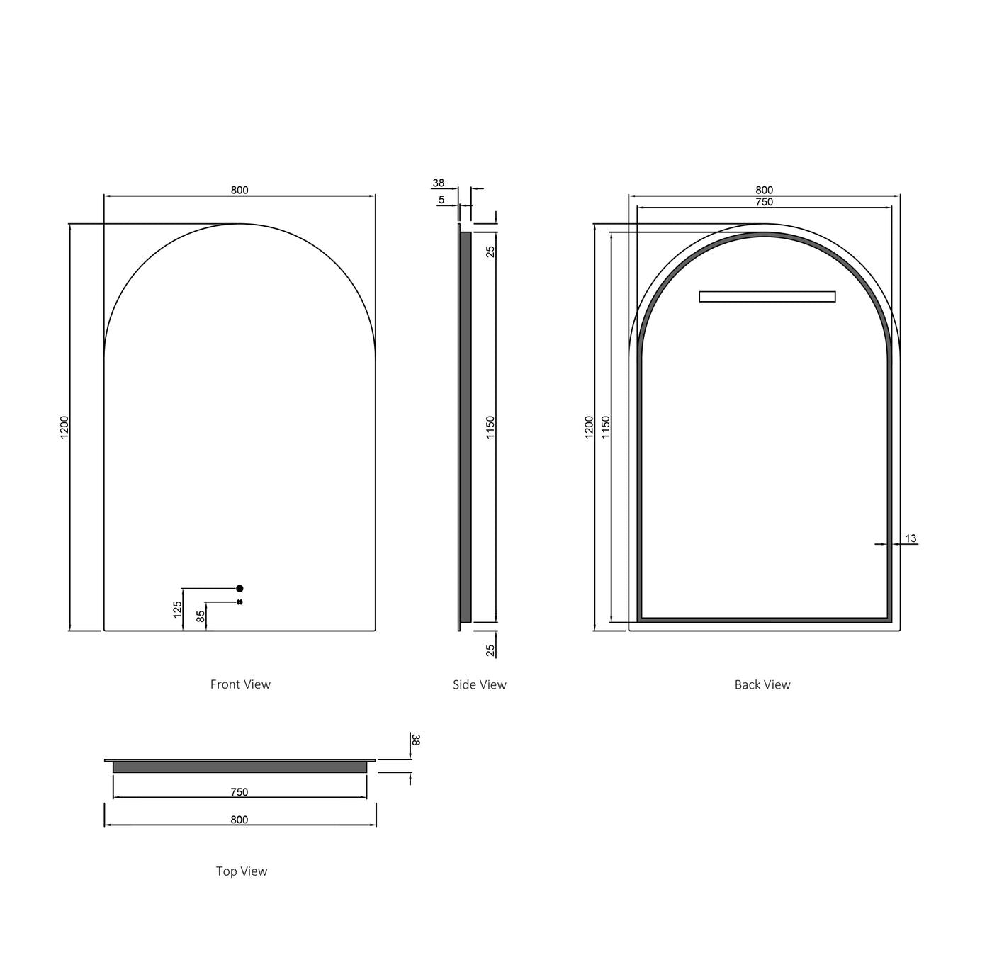 Otti Archie LED Mirror