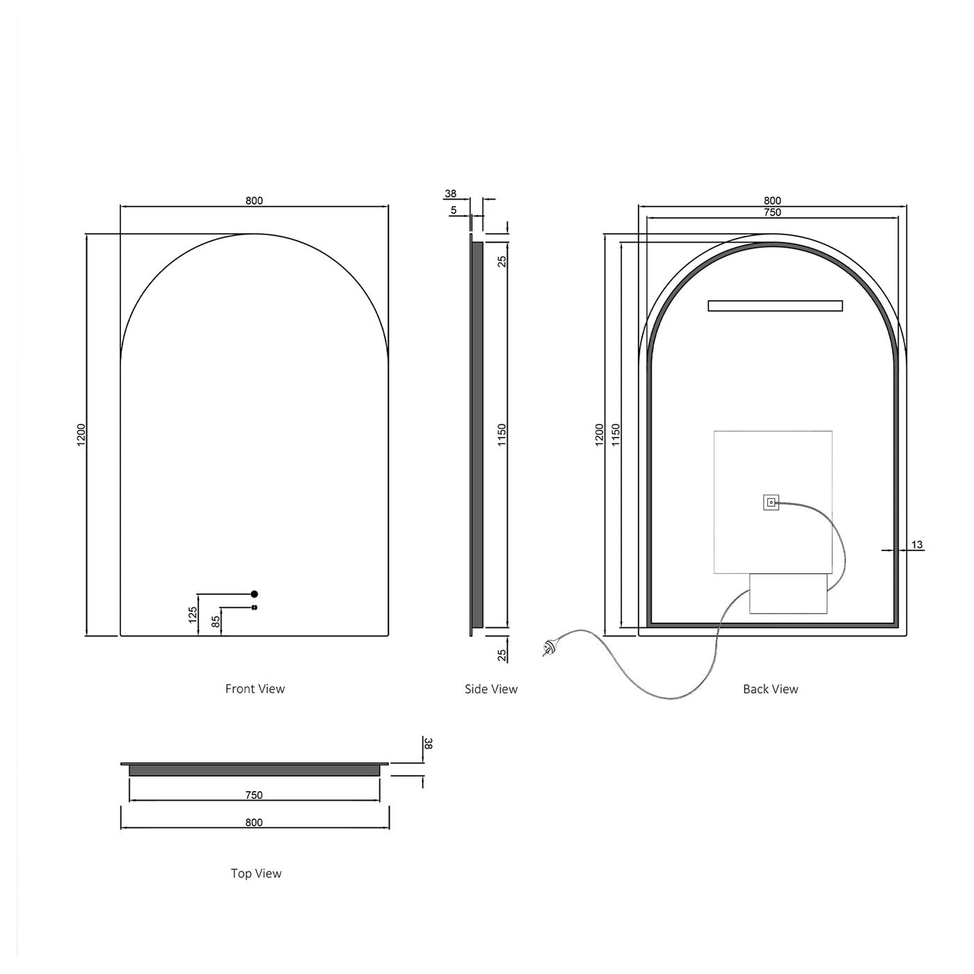 Otti Archie LED Mirror