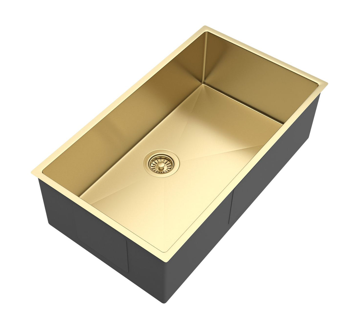 Otti Axon Sink 77S 770x440x220 — Brushed Gold