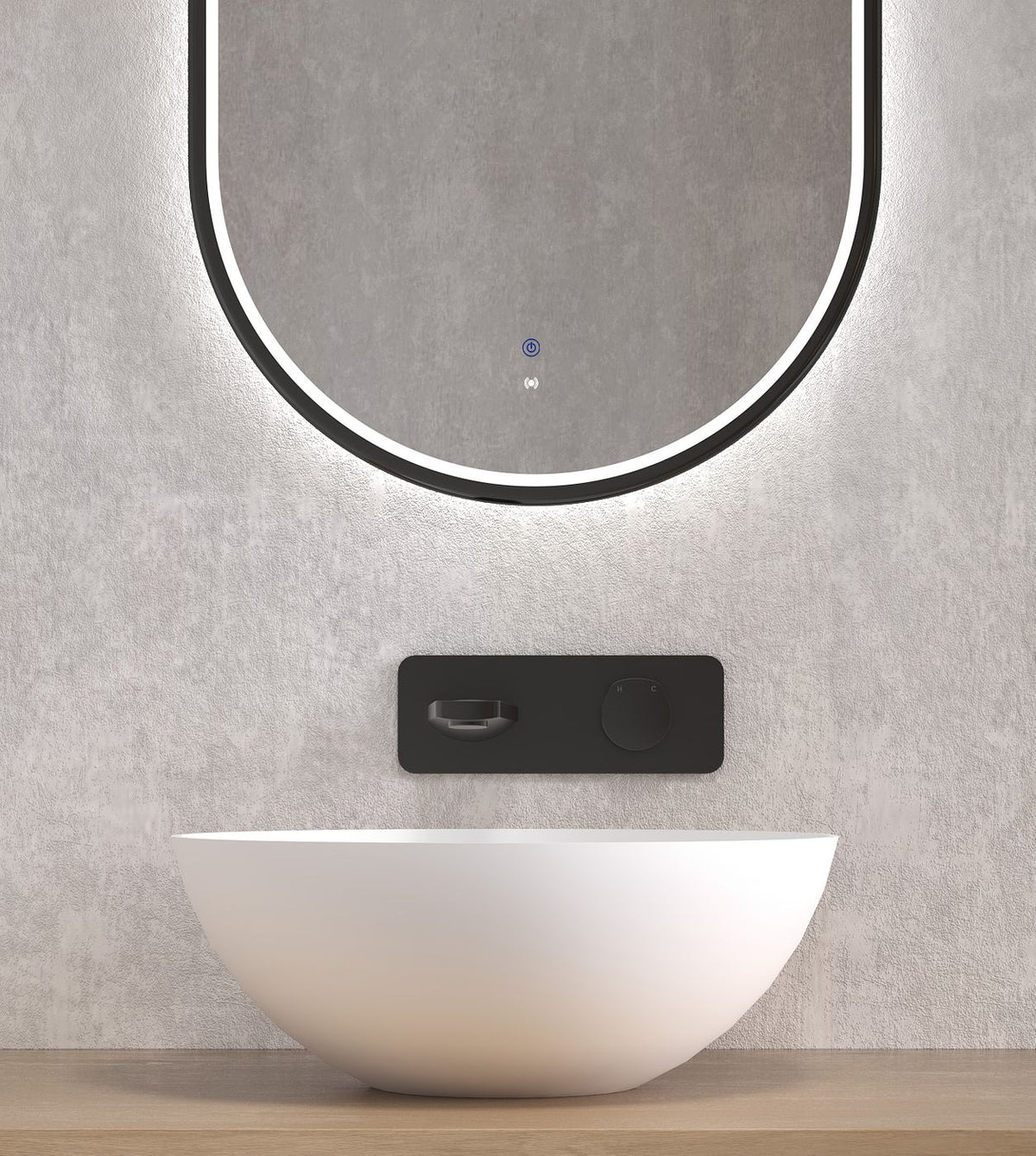 Otti London Solid Surface Above Counter Basin | 400mm