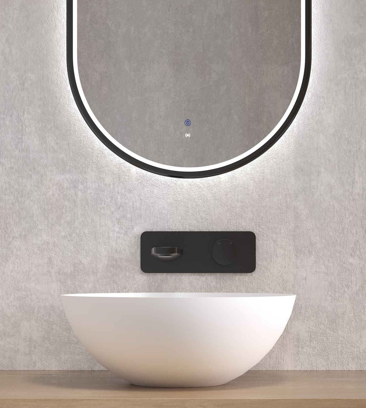 Otti London Solid Surface Above Counter Basin | 400mm