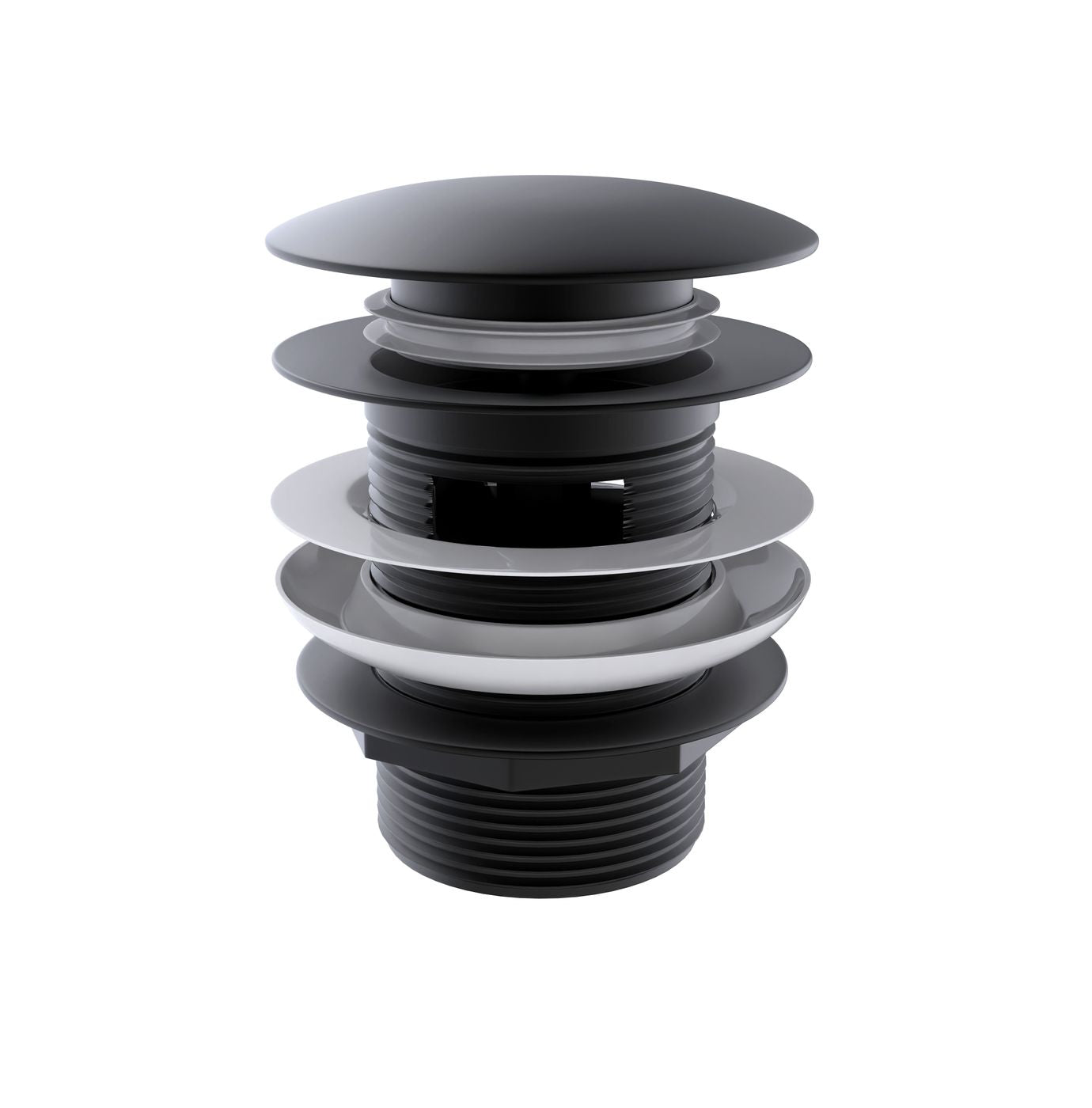 Otti Mushroom Bath Pull-Out Pop-Up Waste | 40mm With Overflow